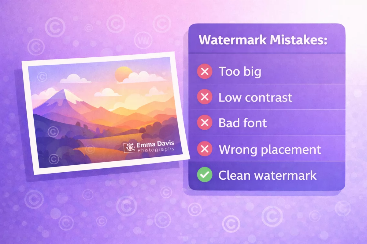 7 Watermark Design Mistakes to Avoid